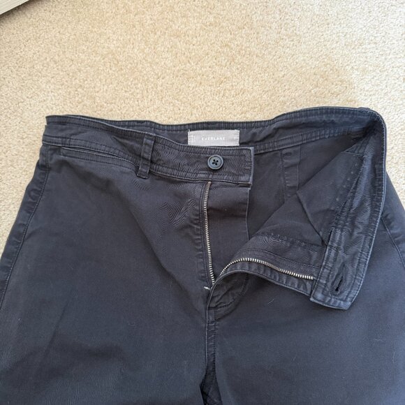 Everlane The Lightweight Wide-Leg Crop Chino Black (Size 2) - Picture 8 of 9